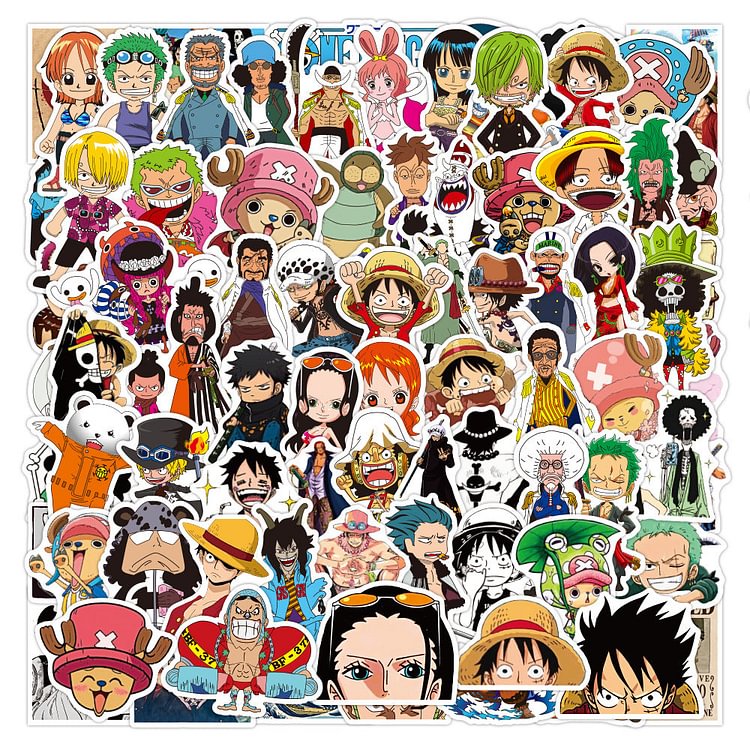 One Piece Anime Vinyl Sticker pack of 100