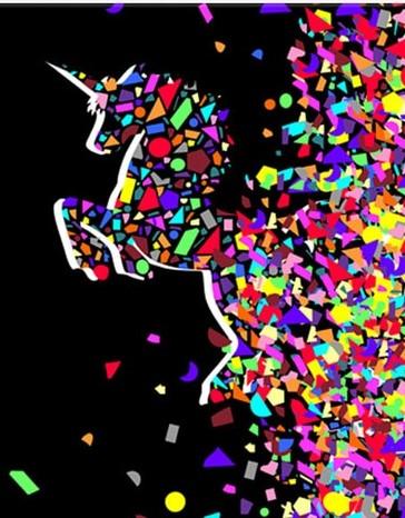 

Unicorn Color Colorful – Paint By Numbers - 40*50CM, 501 Original