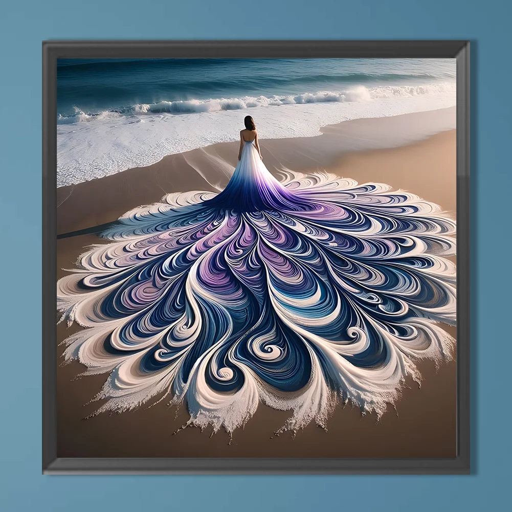 Diamond Painting - Full Round Drill - Gorgeous Skirt Beauty(Canvas|40*40cm)