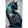 Cat Scenery-11CT Stamped Cross Stitch 40*70cm(Big Size) tapestrymarket