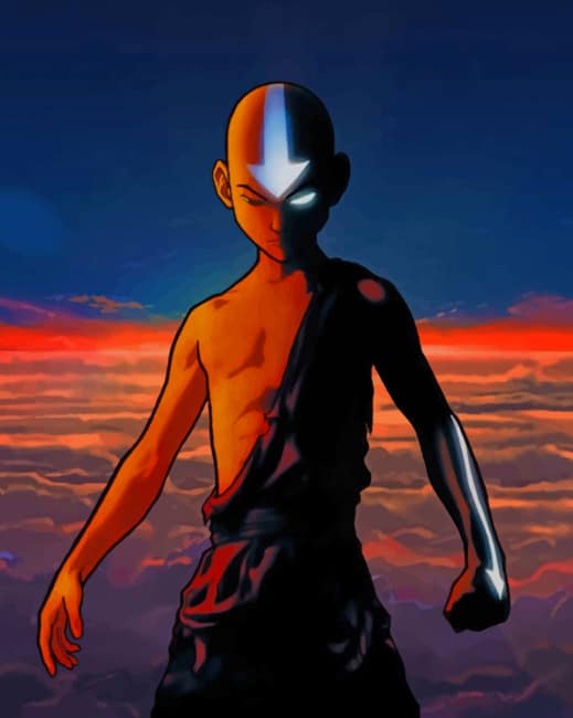 

Aang The Last Airbender Anime – Paint By Numbers - 40*50CM, 501 Original