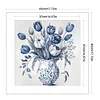 (Stamped/Counted) Blue And White Porcelain Vase-11CT Cross Stitch 45*45cm