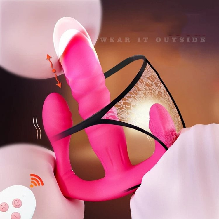 pornhint Pornhint Wearable G-Spot Clit Vibrator Dildo Thrusting Prostate Massager Sex Toys Remote Toy