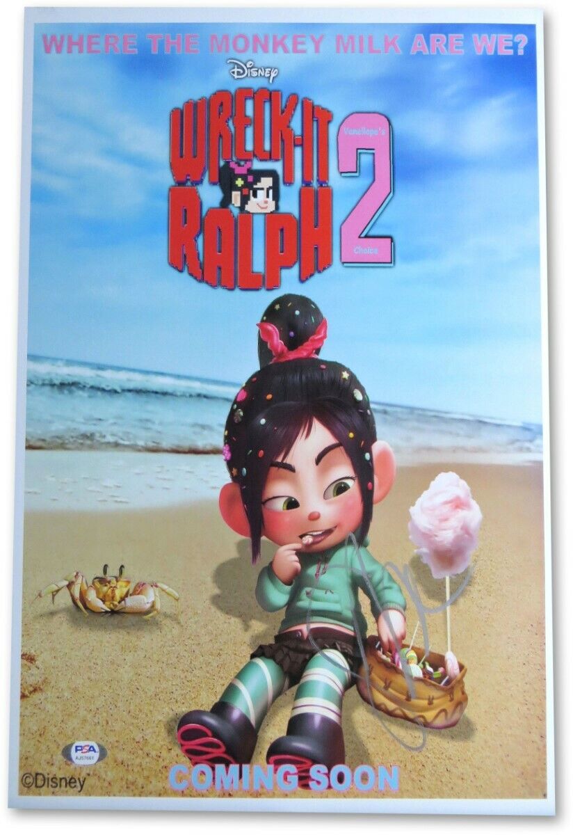 Sarah Silverman Signed Autographed 12X18 Photo Poster painting Wreck-It Ralph PSA AJ57661