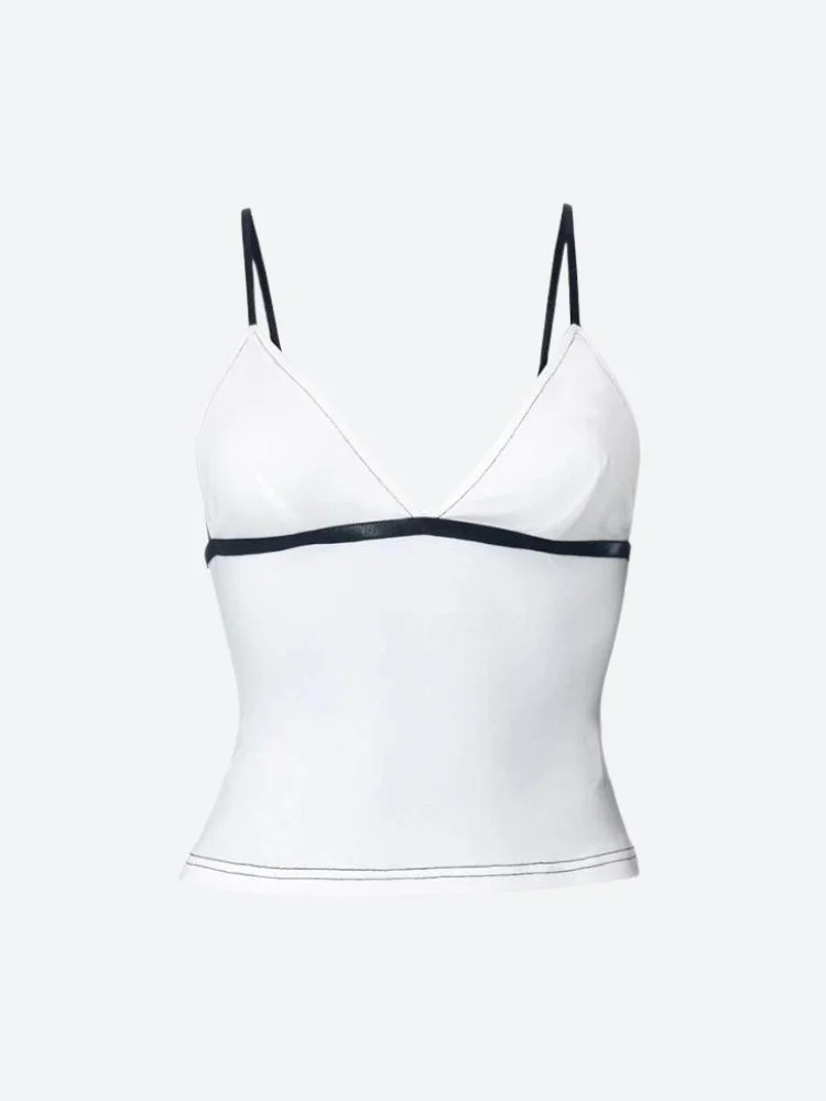 Brownm Contrast Basic Top