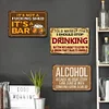 [US Local Warehouse]3PCS Beer Word - Vintage Metal Signs Set - 30*40cm