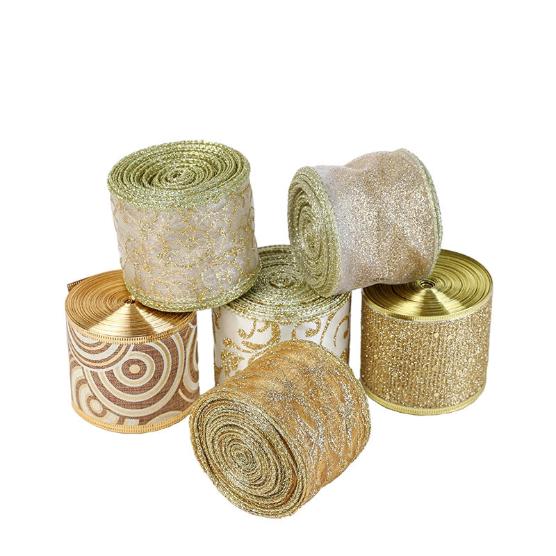 Christmas Casual Minimalist Geometric Polyester Holiday Party Colored Ribbons Party Accessories