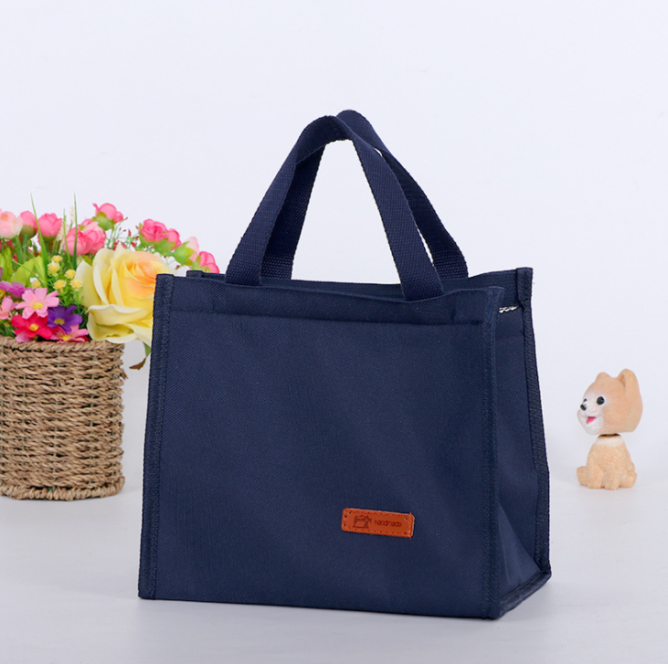 Insulated Lunch Cooler Tote Bag  (Blue)
