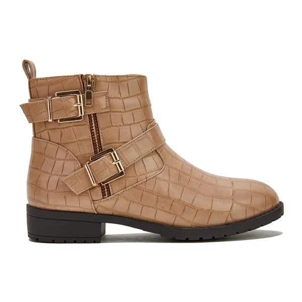 Women's Side Zipper Wide Fit Boots