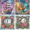 (US Only)4pcs Sailboat - Diamond Painting - Partial Special Shaped Drill (Canvas|30*30cm)