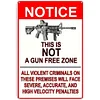 Notice This Is Not A Gun Free Zone - Vintage Metal Signs - 20*30cm/30*40cm - Warning