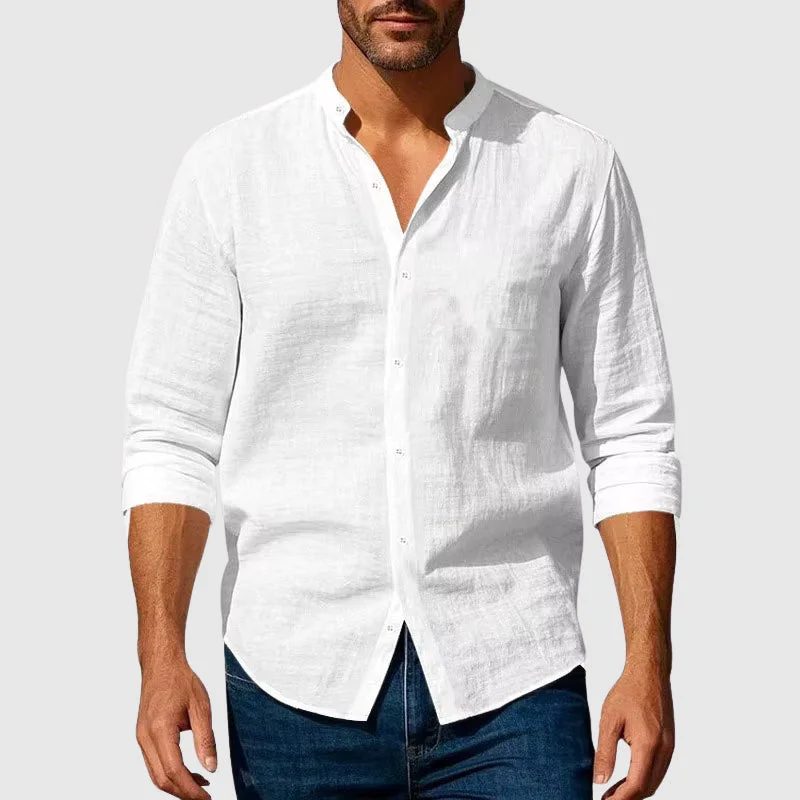 Linen Henley Shirt