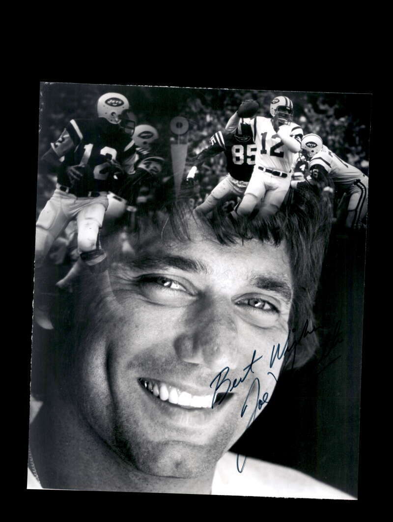 Joe Namath PSA DNA Coa Signed 7x9 Autograph Photo Poster painting