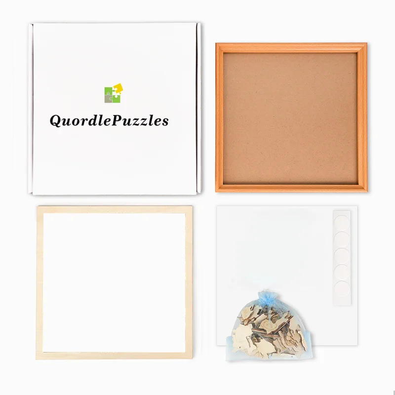 Tiny Puppy World - Wooden Coloring Puzzle