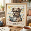 Dog Book-11CT Stamped Cross Stitch 40*40cm/15.75*15.75in