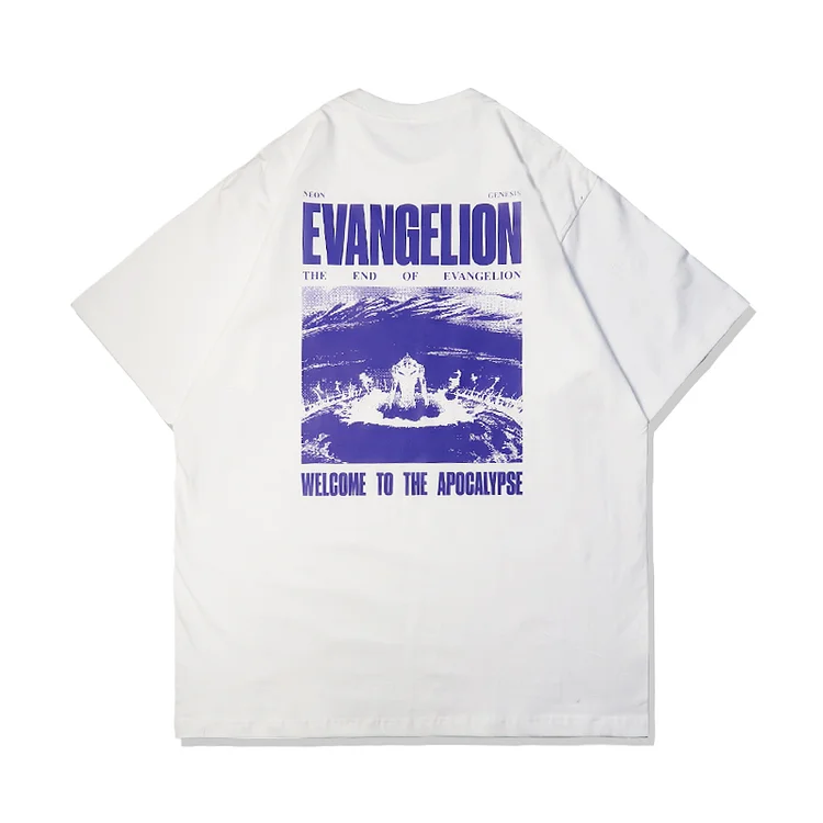 Pure Cotton Neon Genesis Evangelion Welcome To The Apocalypse T-shirt  weebmemes
