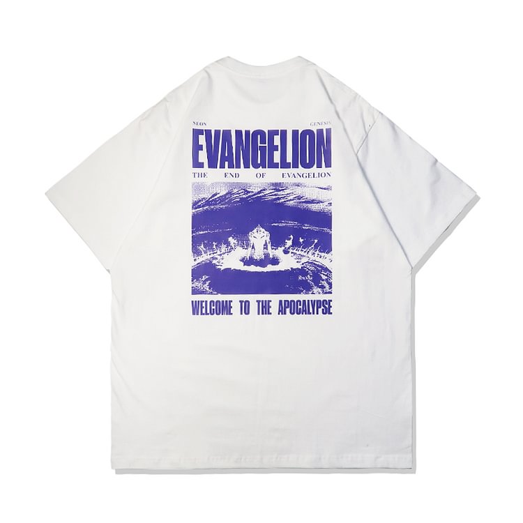 Pure Cotton Neon Genesis Evangelion Welcome To The Apocalypse T-shirt  weebmemes