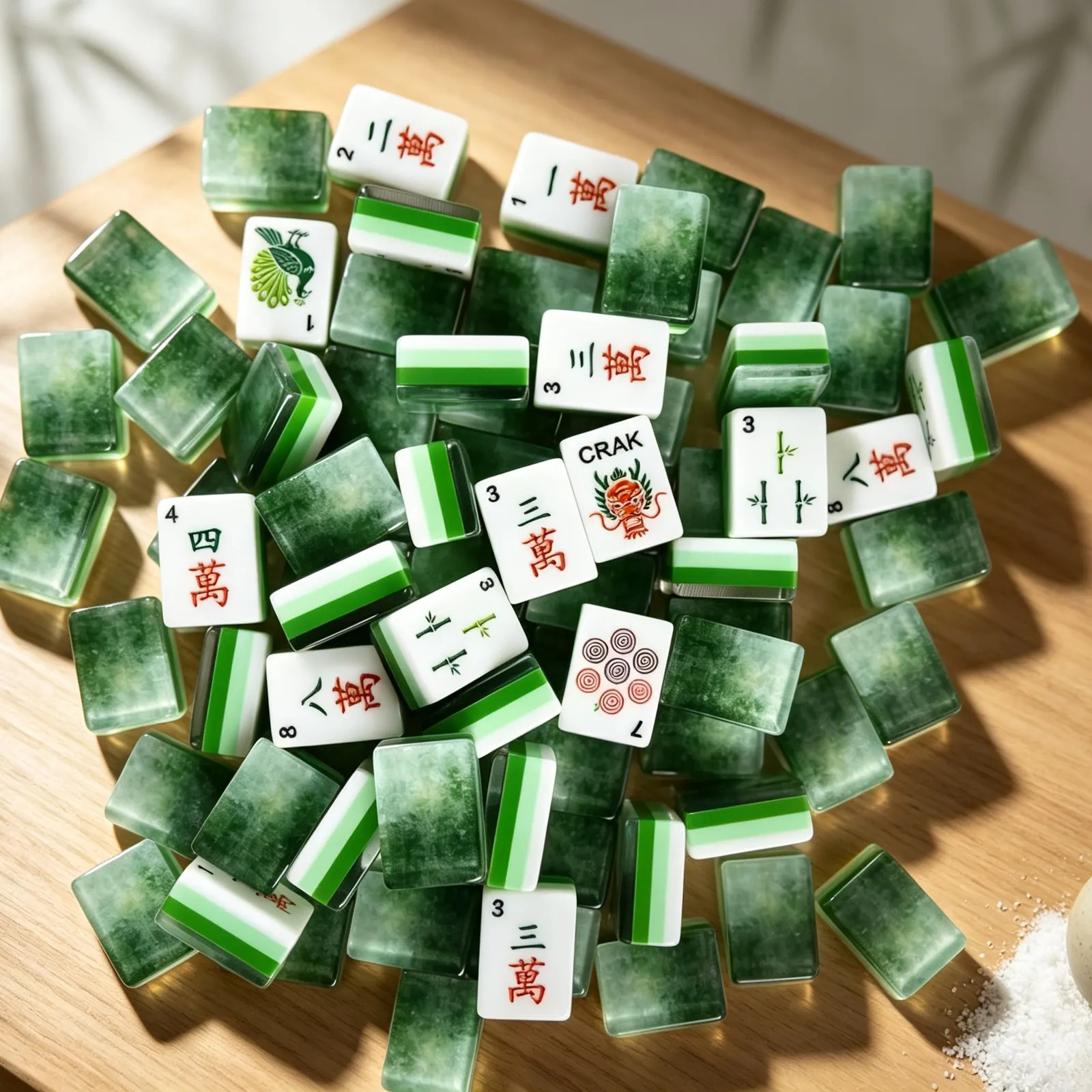 Emerald Mist complete American Mahjong set