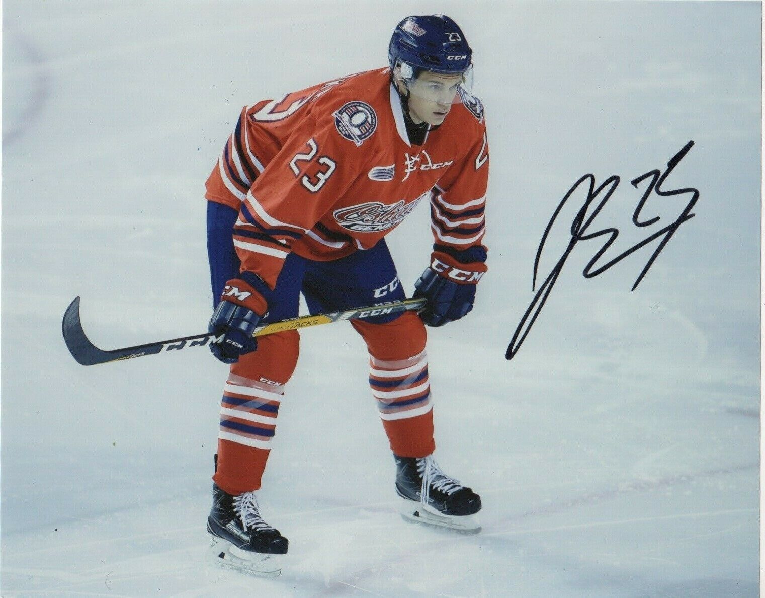 Oshawa Generals Jack Studnicka Signed Autographed 8x10 Photo Poster painting COA #3