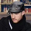 B&eacute;ret en cuir tendance pour homme