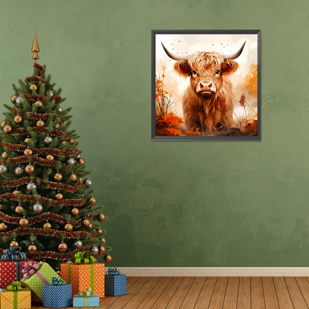 Diamond Painting - Full Round Drill - Highland Yak(Canvas|30*30cm)