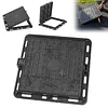 [US Local Warehouse] Iron Manhole Cover and Frame Non-Slip Septic Tank Cover for Yard (400mm)
