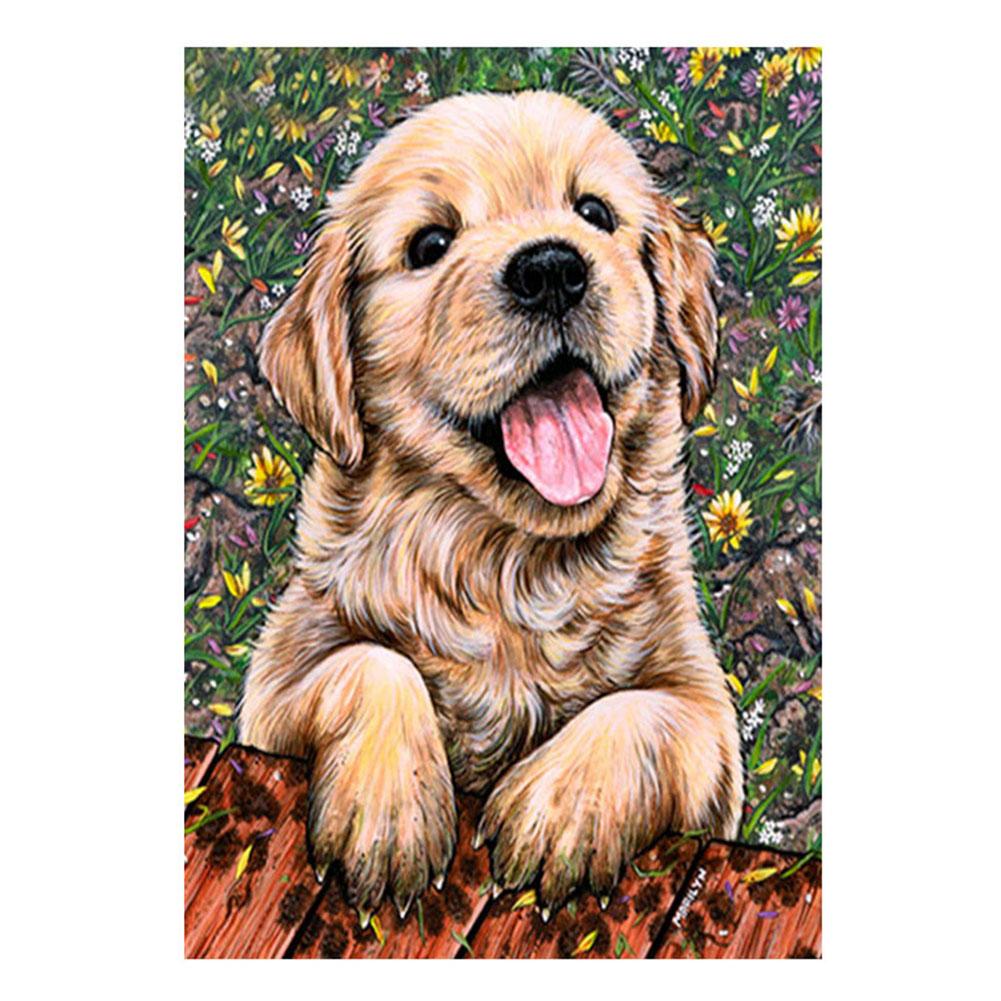 Dog Square Full Drill Diamond Painting 30X40CM(Canvas) gbfke