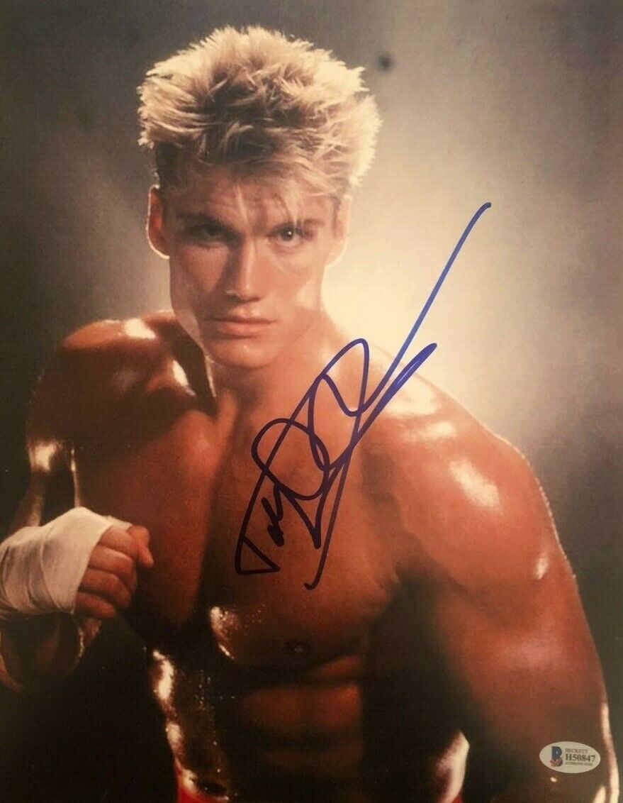 Dolph Lundgren signed autographed 11x14 Photo Poster painting Drago Rocky IV Authenticated