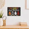 J&rsquo;aime mes dames poulet - Panneaux en &eacute;tain m&eacute;tallique(20*30cm)