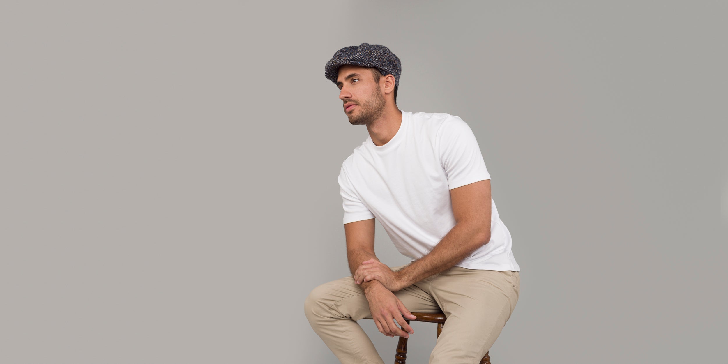 Eight Piece Cap Tweed