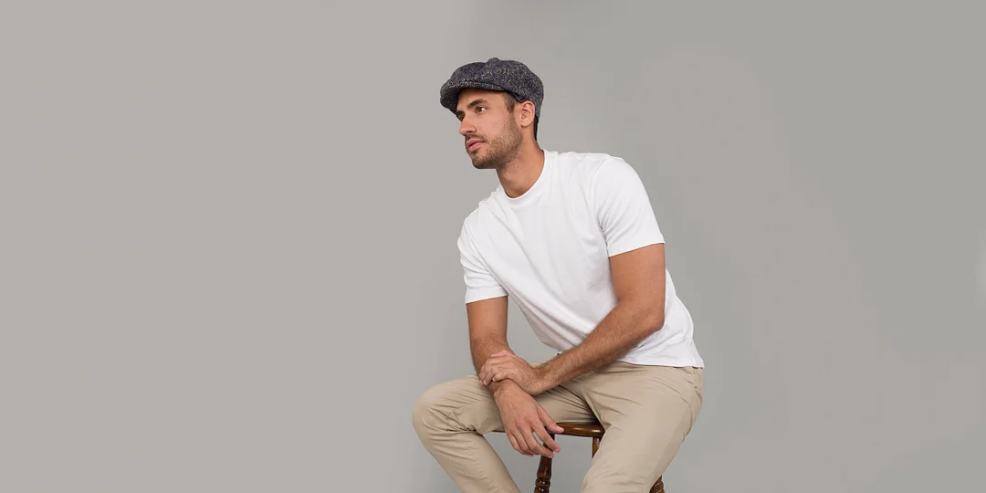 Eight Piece Cap Tweed