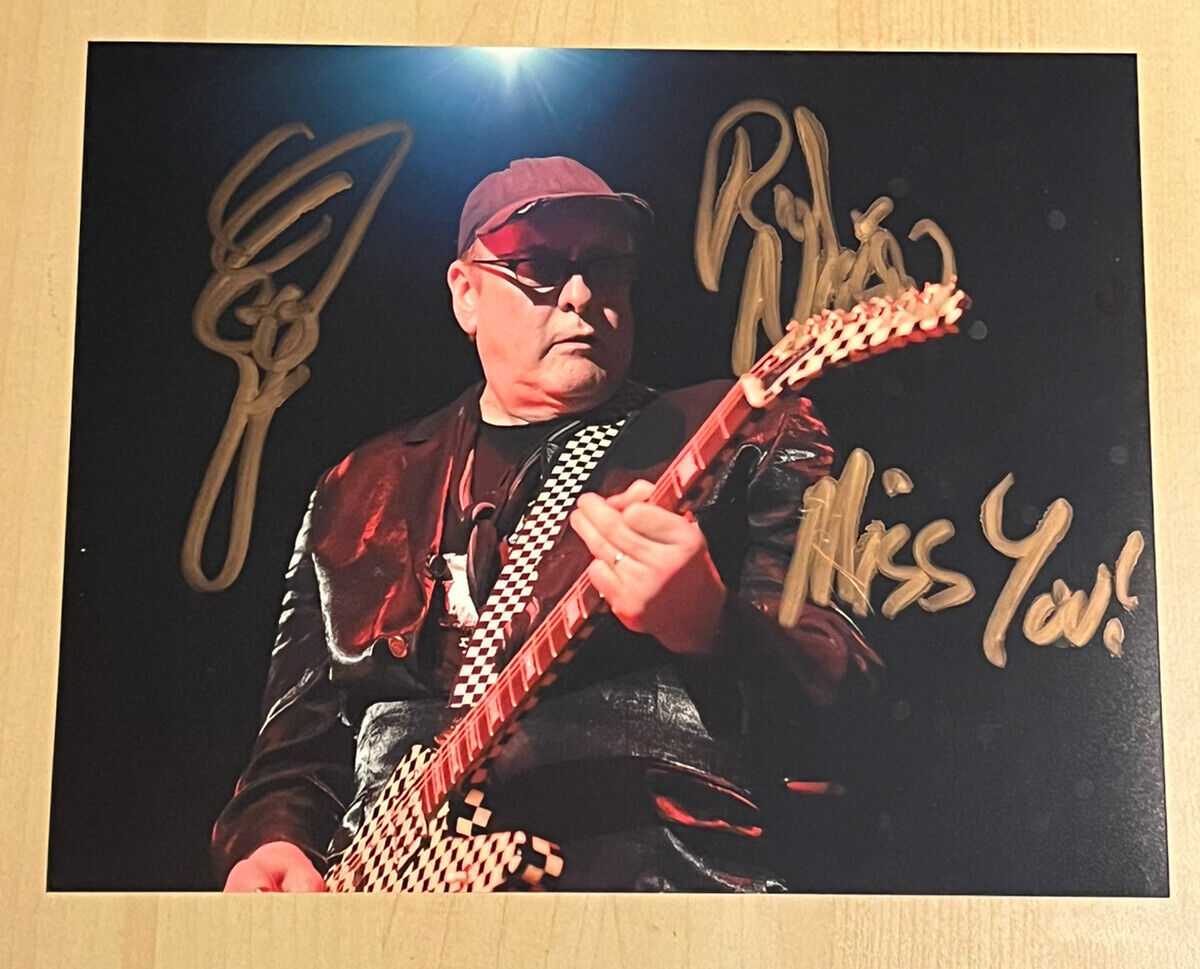 RICK NIELSEN SIGNED 8x10 Photo Poster painting AUTOGRAPHED CHEAP TRICK ORIGINAL GUITARIST COA