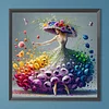 Diamond Painting -DIY Round Drill Dancing Girl(40x40cm)