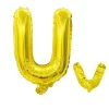 20PCS English Letters 16" Aluminum Film Golden Silver Rose Gold Balloons Birthday Party Decor