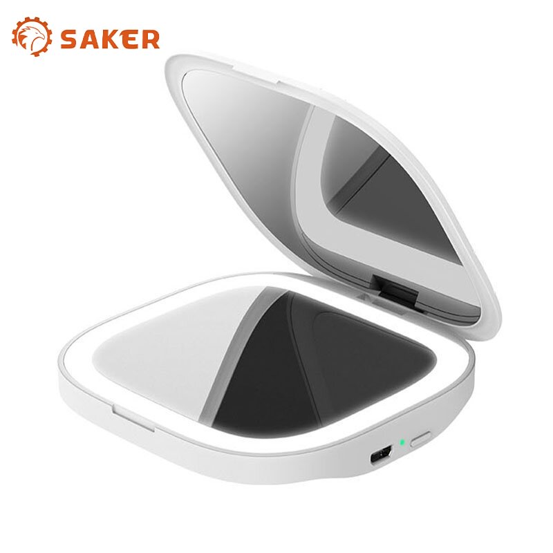 Saker Compact Makeup Mirror with Natural LED Lights