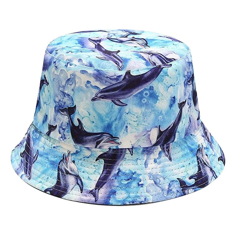 Fruit Printed Fisherman Hat Men’s Basin Hat Women’s Outdoor Sun Hat Double-sided Wearing Hat Trendy