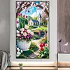 (45*75cm)Garden House - Full Square Drill Diamond Painting
