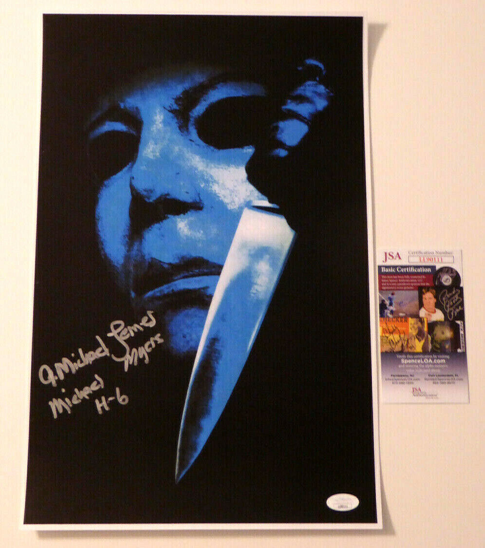 A. Michael Lerner Signed 11x17 Photo Poster painting Autograph, Halloween 6, Myers, H6, JSA COA