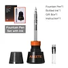 Self-priming Fountain Pen Set, Automatic Ink Refill, No Cartridges Or Converters Required, Fine Nib - For Smooth Writing, Journaling, Calligraphy