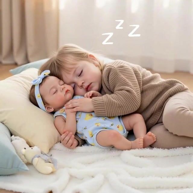 Babeside Liors 12"/16" Realistic Silicone Sleeping Baby Little Infant Girl Best Gift for Kids