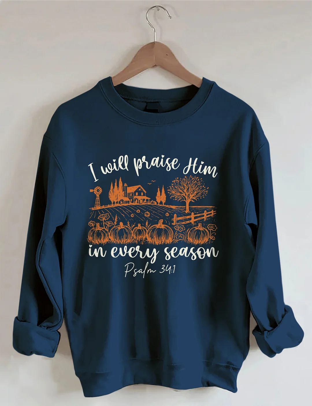 Bible Verse Fall Pumpkin Sweatshirt