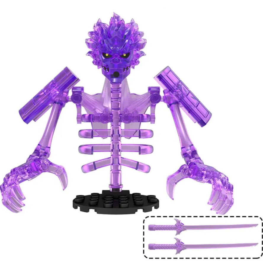 Susanoo Purple Custom Anime Large Minifigure Minifigure Bricks monstertoys