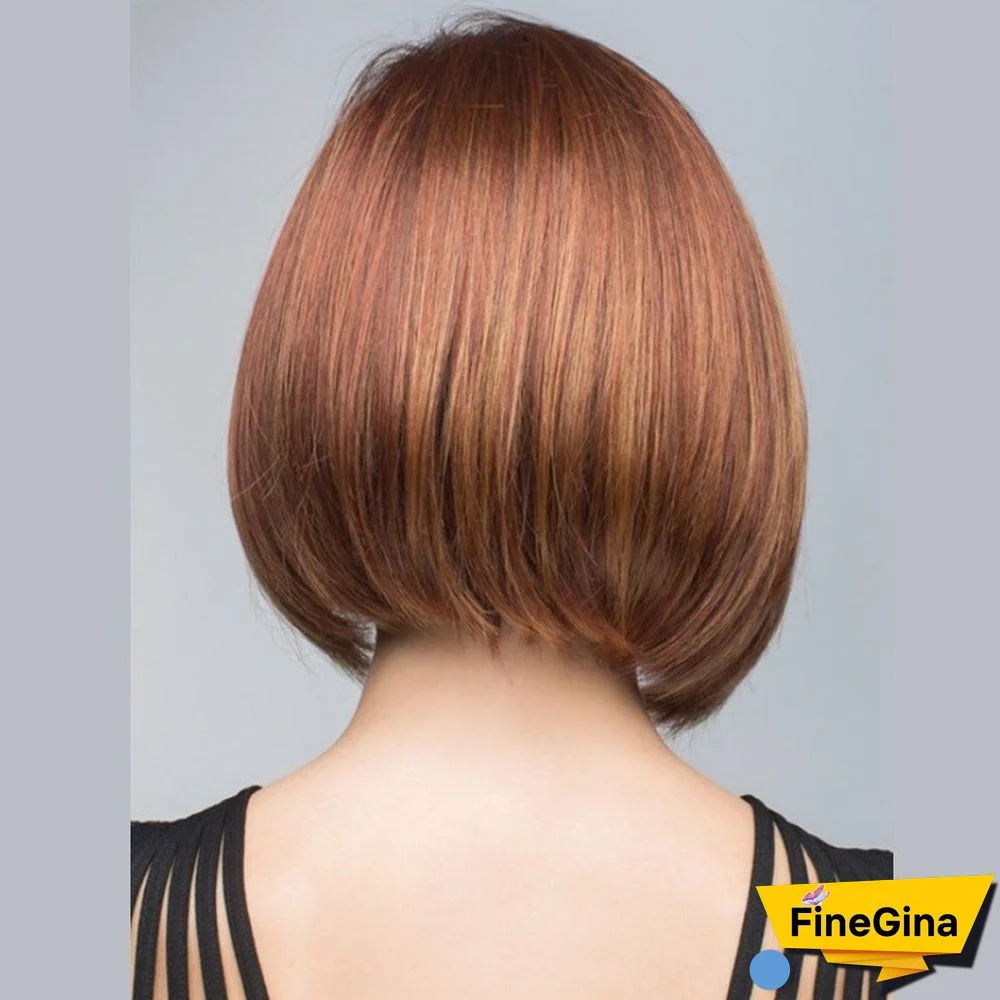 Women's Wigs with Short Straight Hair Bobo Headgear