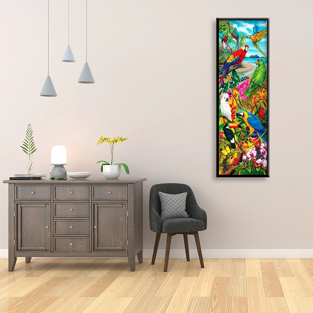 Diamond Painting - Full Round Drill - Color Parrot(30*80cm)