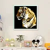 Bead Embroidery - Partial Printed 9CT Tiger(47x45 CM)