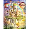 Castle Full Stamped Cross Stitch 11CT 3-Strand Large Size 50x67cm