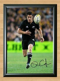 Dan Carter New Zealand Rugby All Blacks Signed Autographed Photo Poster painting Poster Print Memorabilia A2 Size 16.5x23.4