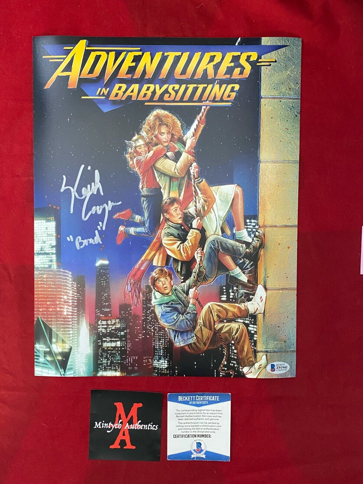 KEITH COOGAN SIGNED 11x14 Photo Poster painting! ADVENTURES IN BABYSITTING! BECKETT COA!