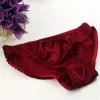 100% Silk Sexy Lace Trim Panties