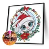 Christmas Tiger - Crystal Rhinestone Diamond Painting